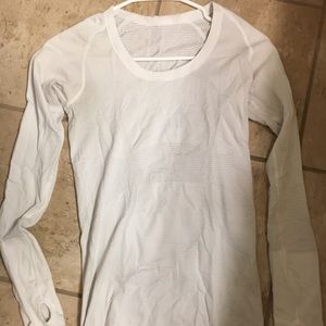 Lululemon White athletic top